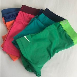 Nike pro shorts, 3” length
